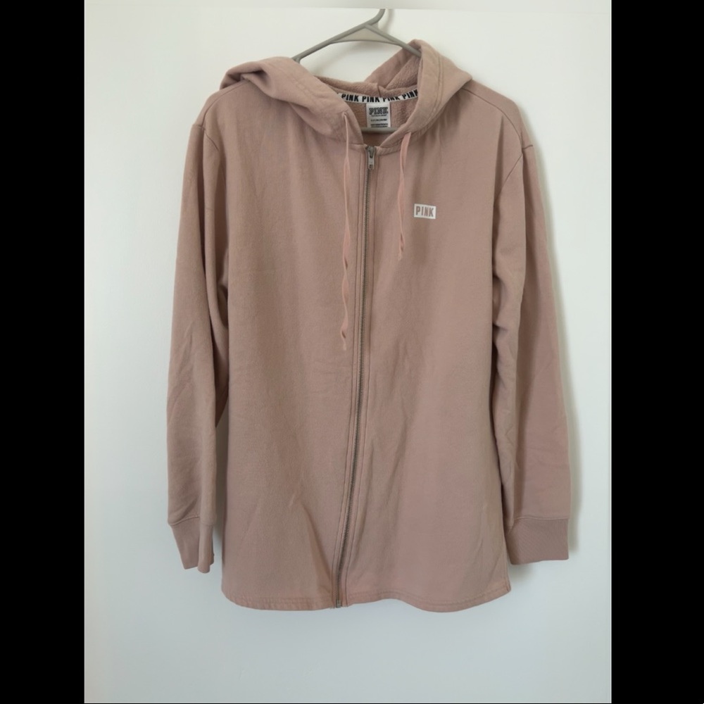 Victoria’s Secret pink zip up hoodie size small